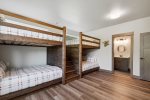 Bunk room is spacious and the perfect spot for the kids 